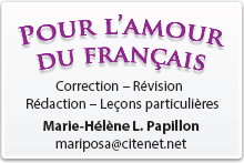 Pour l'amour du français